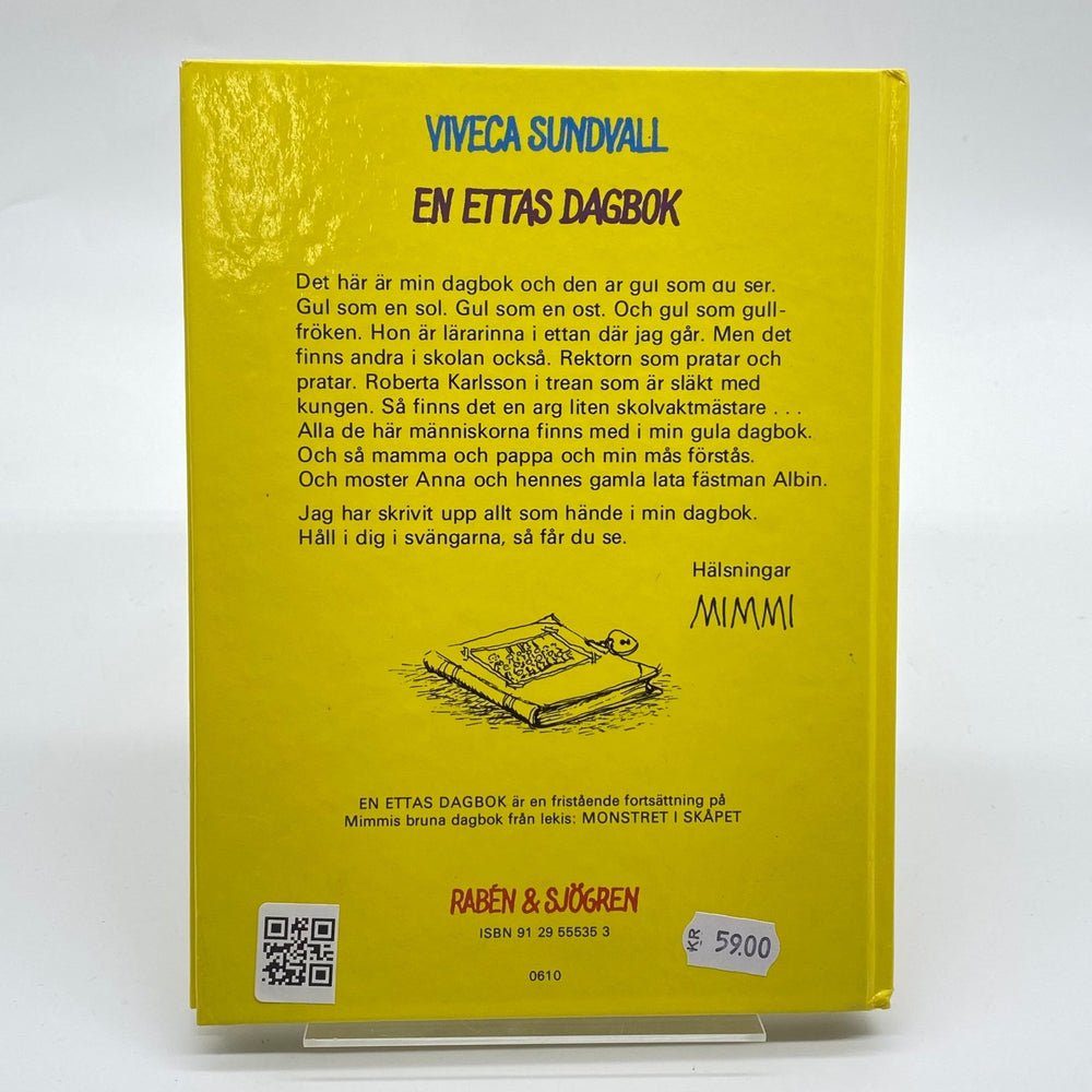 Gul bok Viveca Sundvall En Ettas Dagbok - Homy Secondhand Online