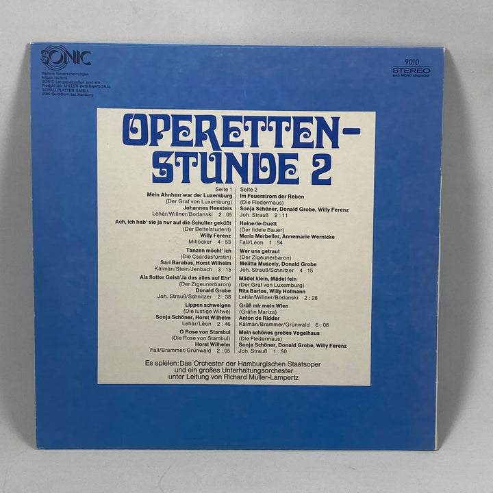 Operetten-Stunde 2 Klassisk Vinylalbum Retro