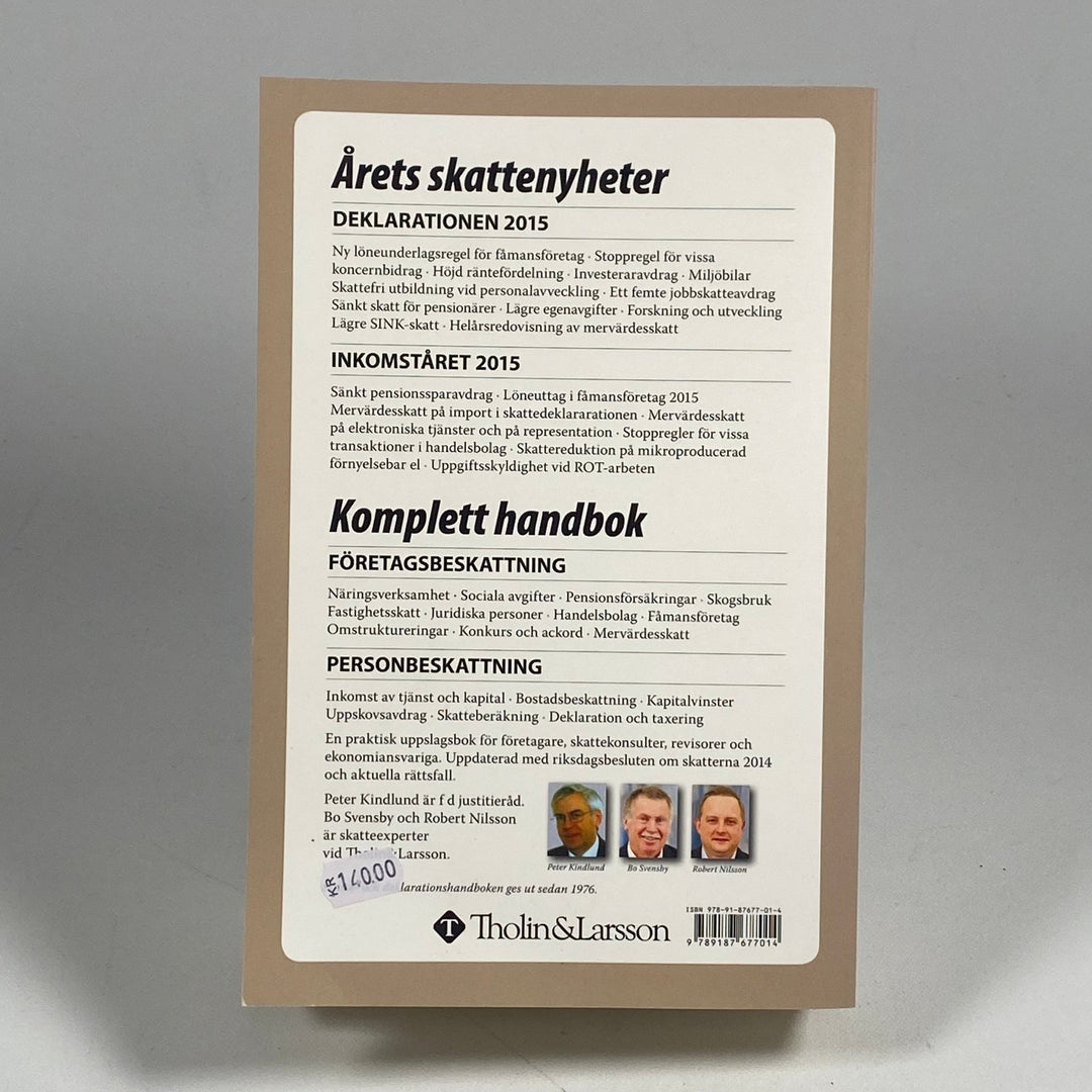 Skatte - och Deklarationshandboken 2015 - Praktisk Guide - Homy Secondhand Online