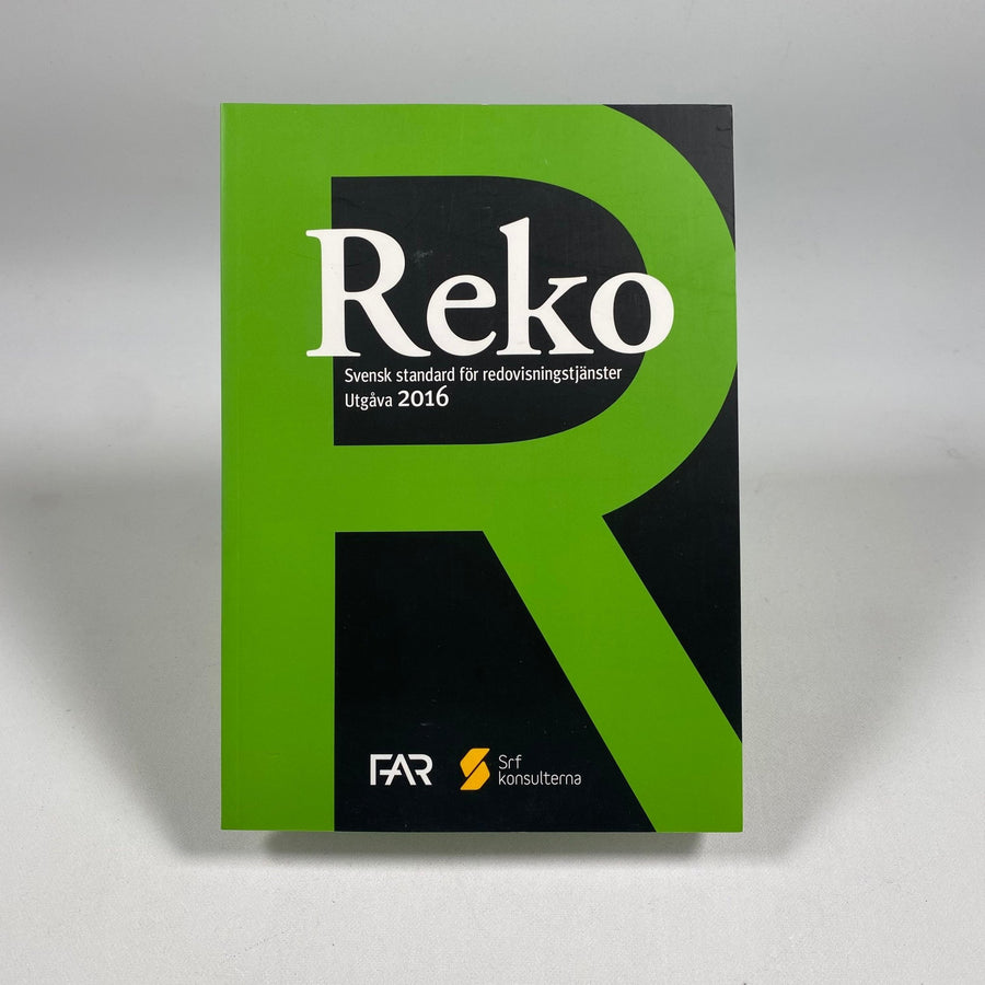 Reko: Svensk standard för redovisningstjänster 2016 - Homy Secondhand Online