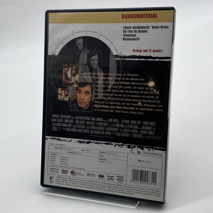 Donnie Brasco DVD klassisk maffiafilm Al Pacino - Homy Secondhand Online