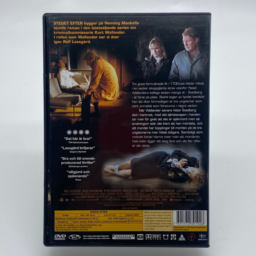 Wallander: Steget Efter - Spännande Svensk Thriller DVD - Homy Secondhand Online