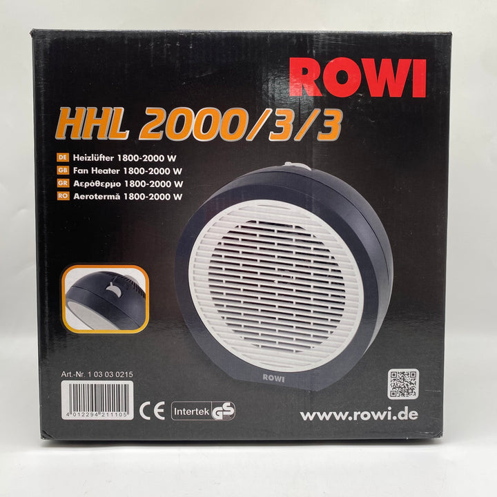 ROWI HHL 2000/3/3 Fläktvärmare 1800–2000 W
