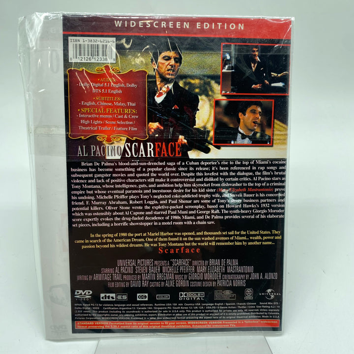 Scarface DVD Widescreen Retro Universal Pictures