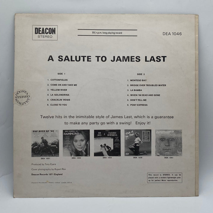 Vinylskiva James Last Tribute Tony Paterson Orchestra - Homy Secondhand Online
