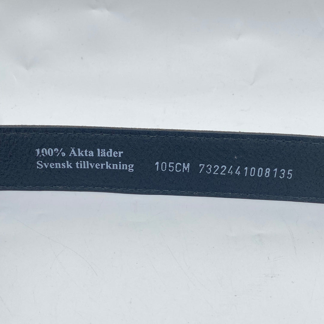Klassiskt herrbälte äkta läder 105 cm