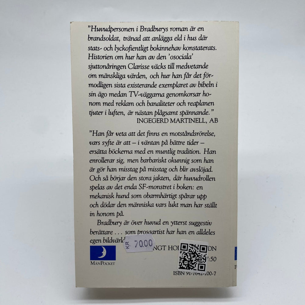 Ray Bradbury: Fahrenheit 451 - Pocketutgåva - Homy Secondhand Online