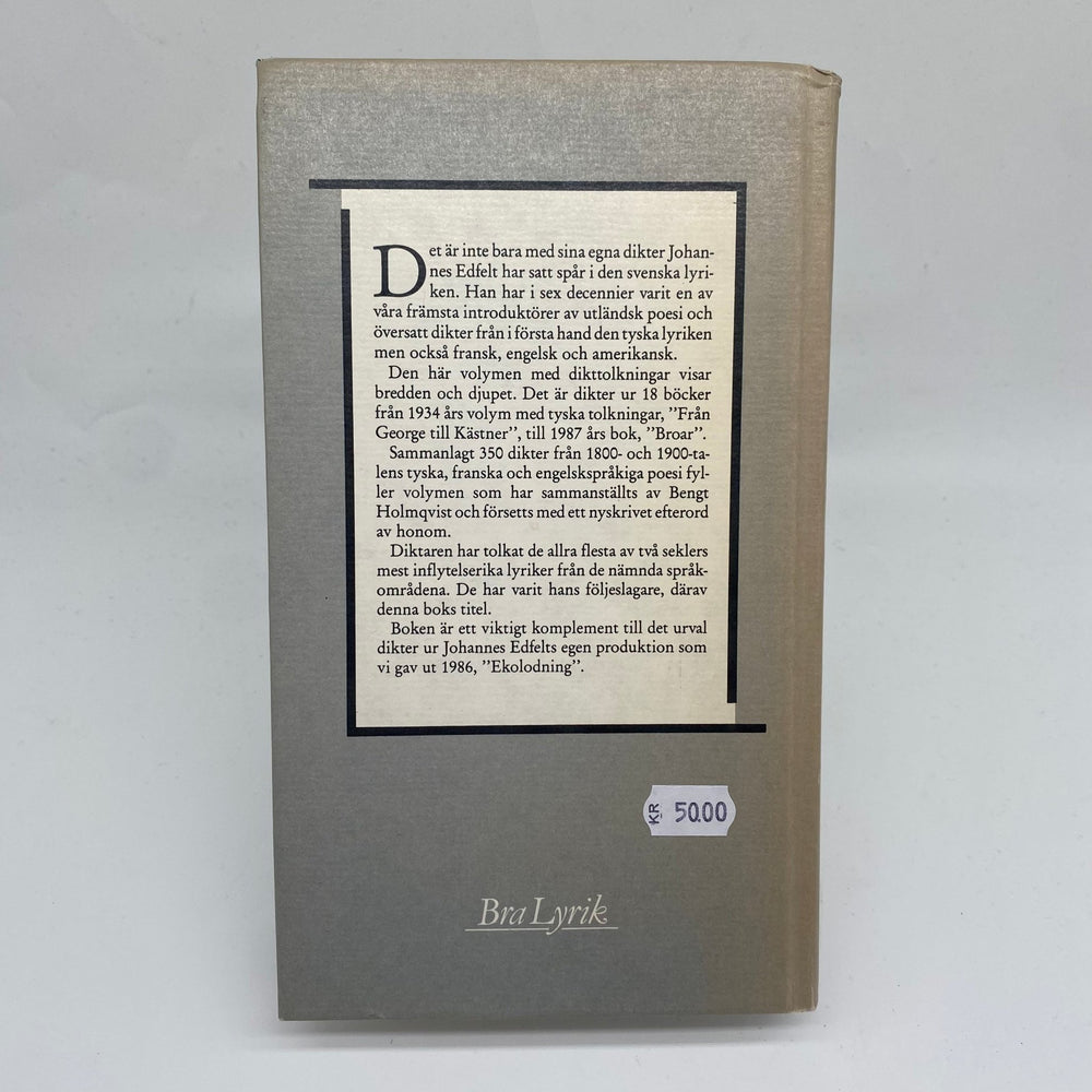 Vintage Bok "Följeslagare" av Johannes Edfelt - Homy Secondhand Online