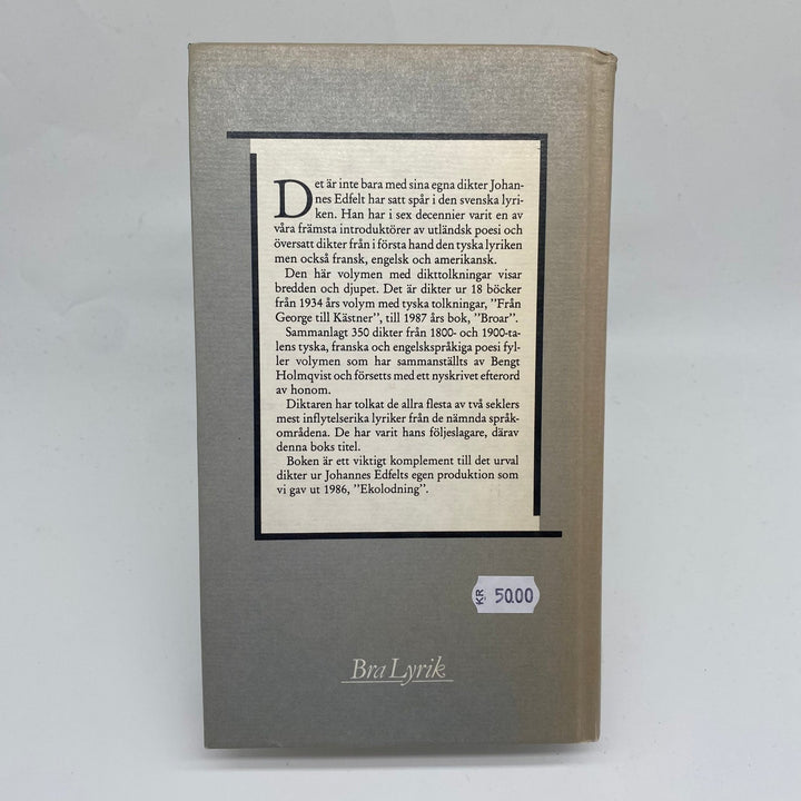 Vintage Bok "Följeslagare" av Johannes Edfelt - Homy Secondhand Online