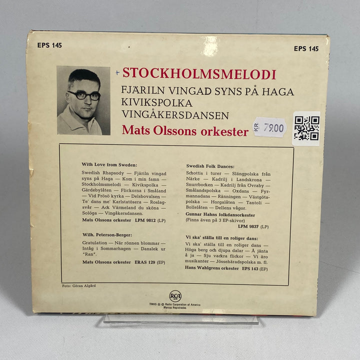 Retro Vinylskiva Stockholmsmelodi Mats Olssons Orkester