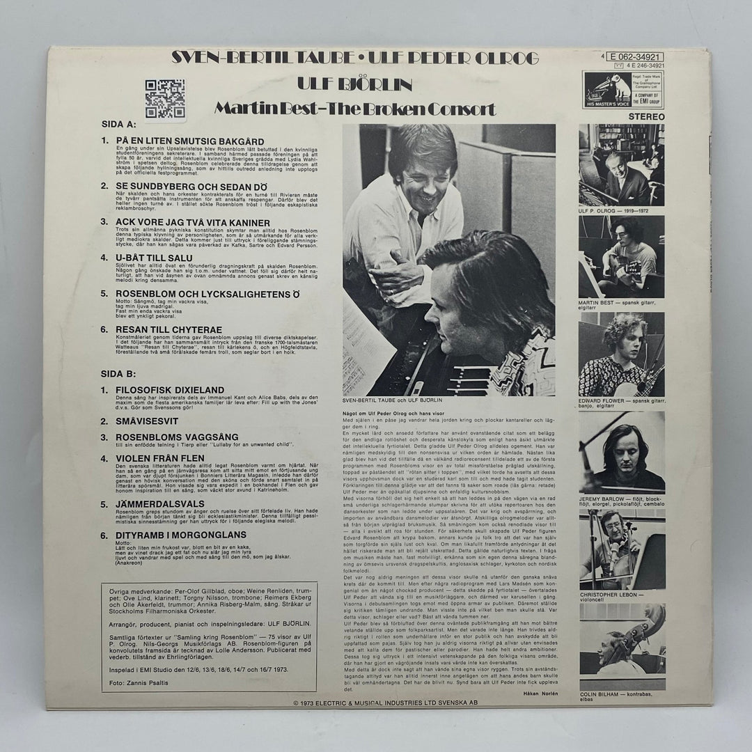 Sven - Bertil Taube – Ulf Peder Olrog Vinylskiva - Homy Secondhand Online