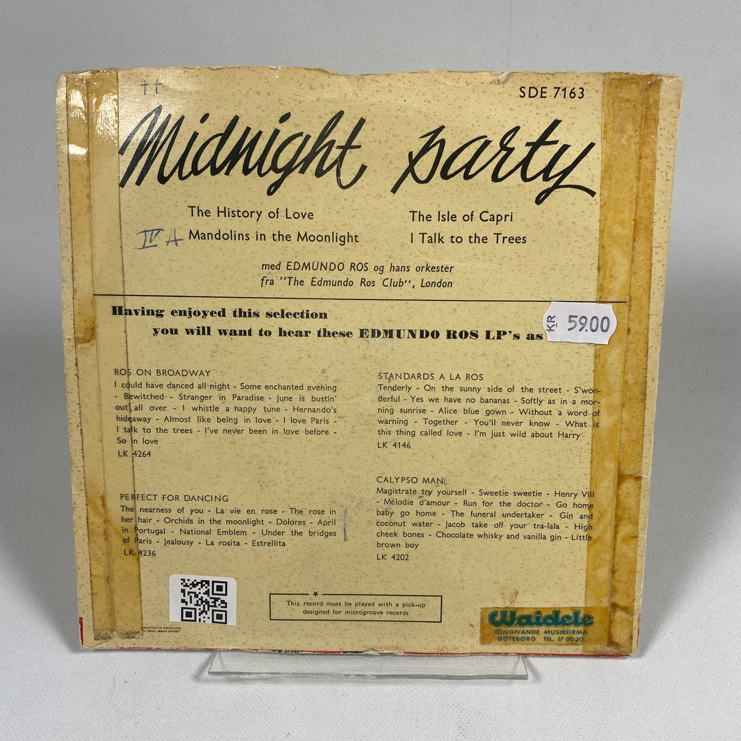 Retro Edmundo Ros Midnight Party vinylskiva