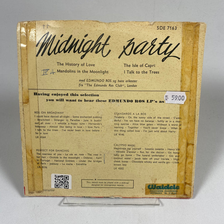 Retro Edmundo Ros Midnight Party vinylskiva