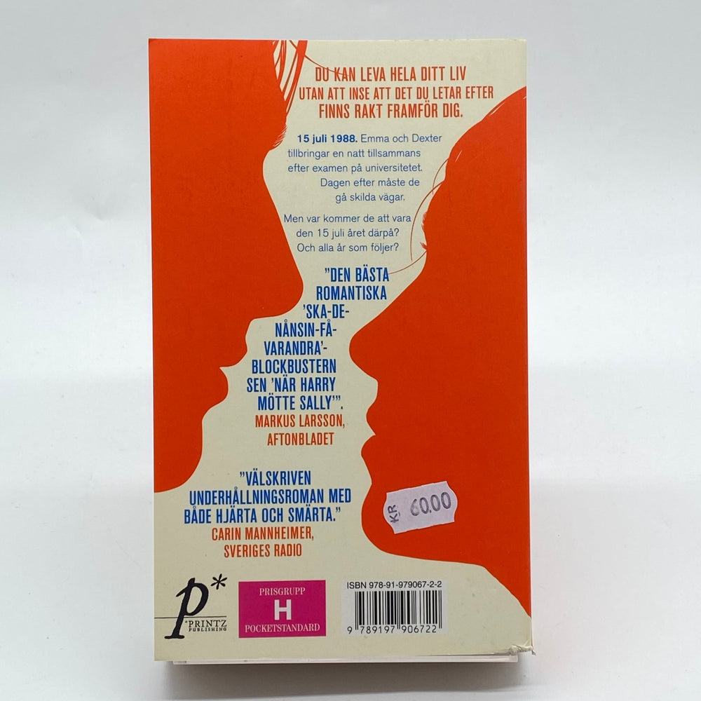 En Dag av David Nicholls orange bokomslag - Homy Secondhand Online