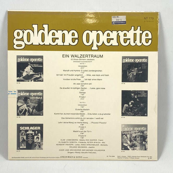 Goldene Operette vinylskiva retro från Telefunken