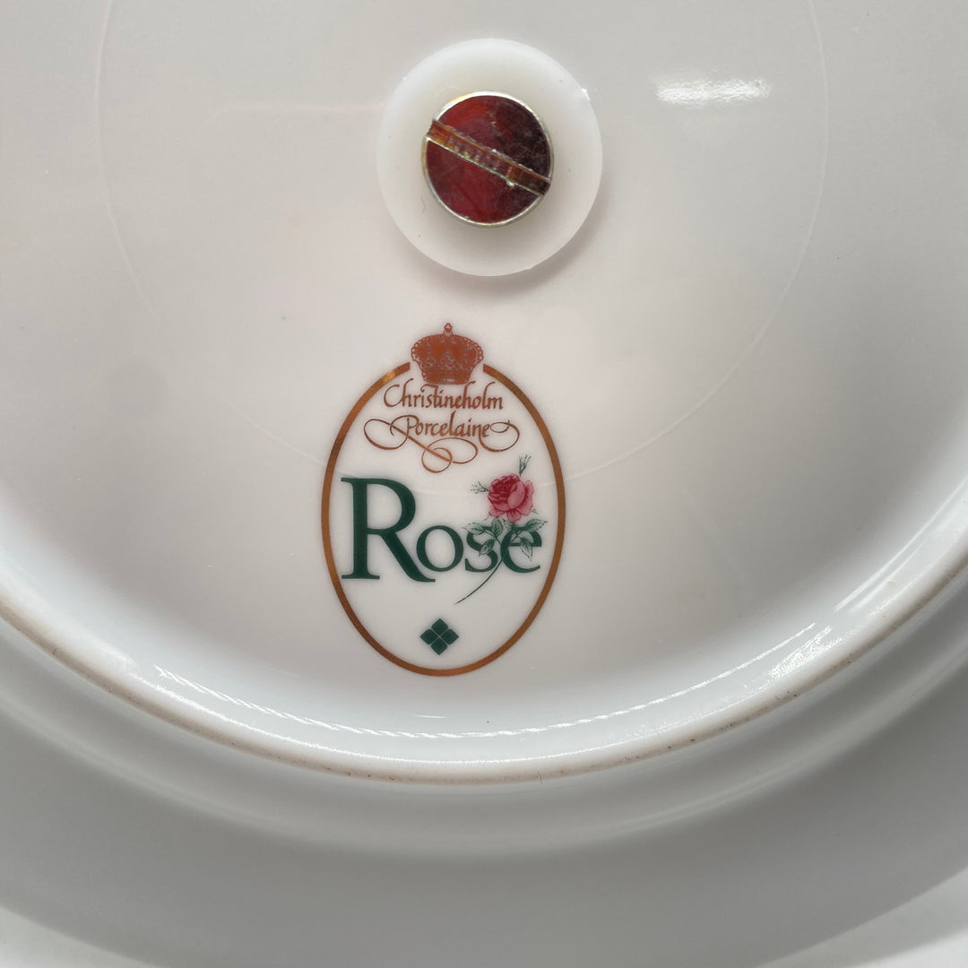 Christineholm Retro Kakfat i Porslin med Roséguld
