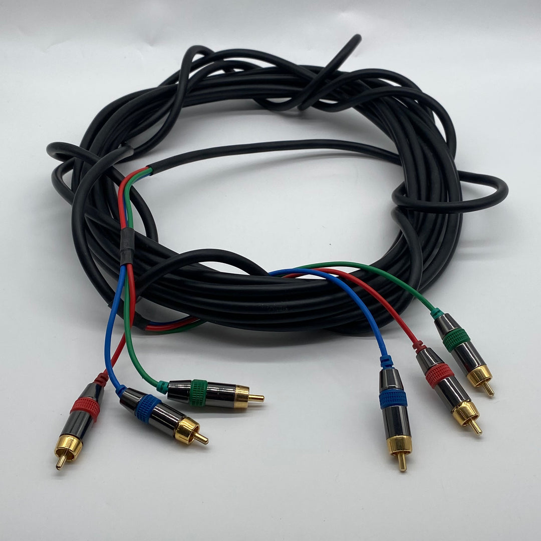 Färgkodade ljudkablar med RCA-kontakter