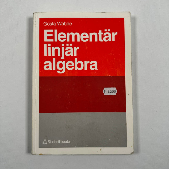 Elementär linjär algebra av Gösta Wahde - Homy Secondhand Online