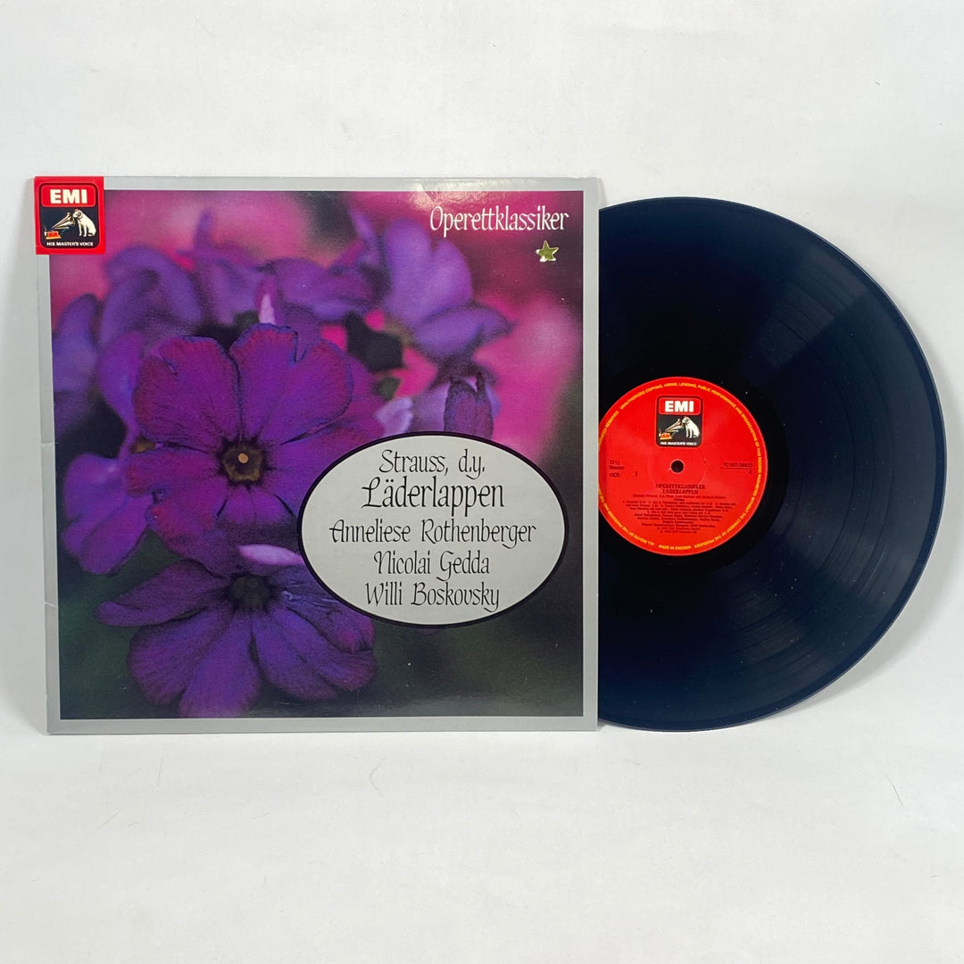 Retro vinyllskiva EMI Läderlappen operett