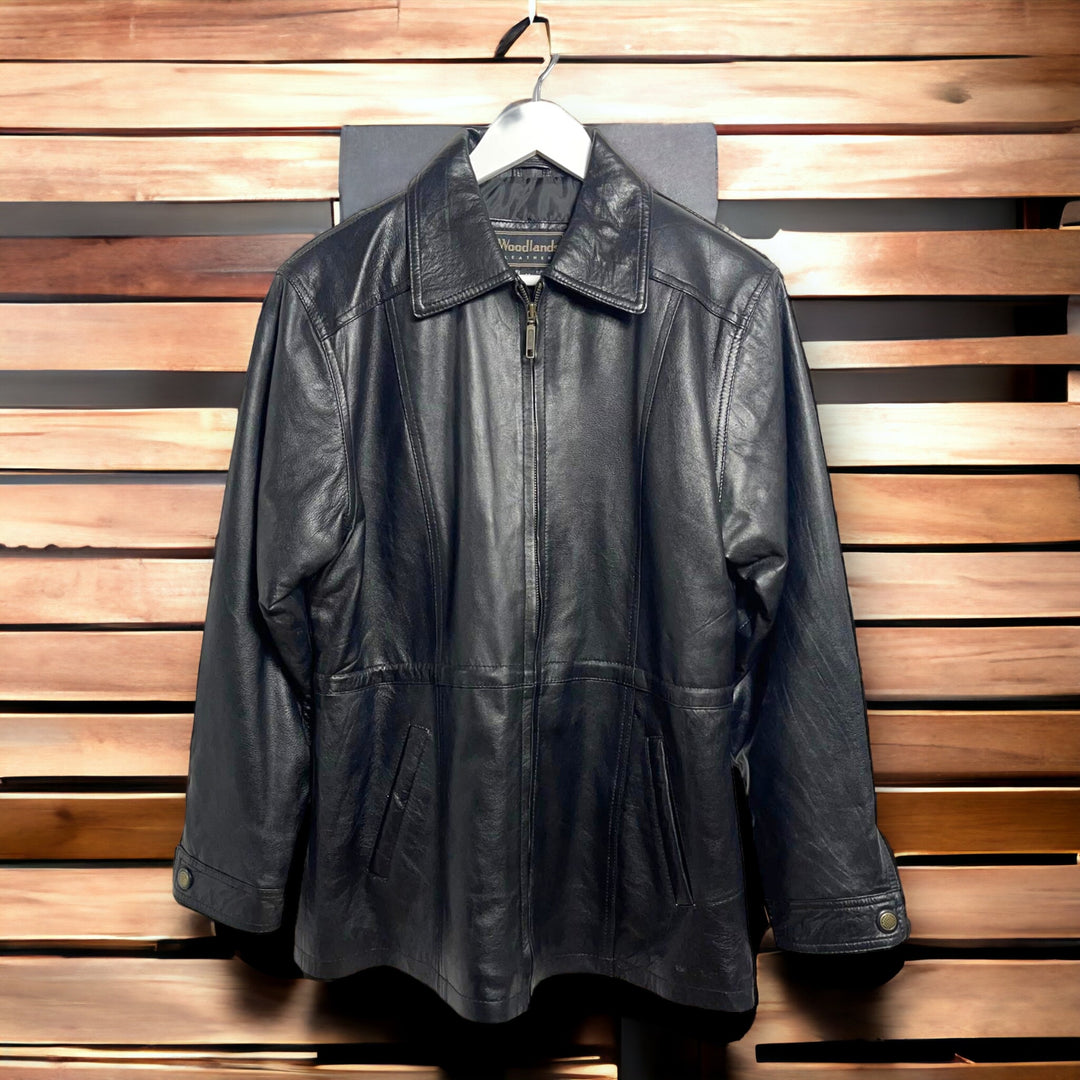 Woodlands leather jacka