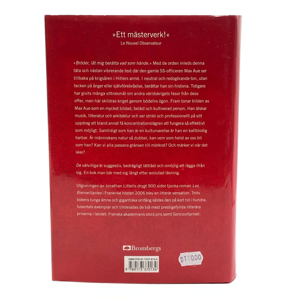 Röd bok "De Välvilliga" av Jonathan Littell - Homy Secondhand Online