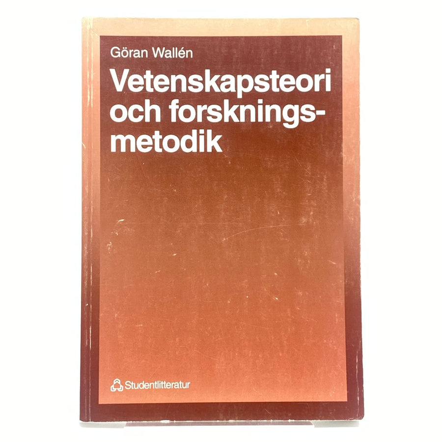 Vetenskapsteori bok av Göran Wallén - Homy Secondhand Online