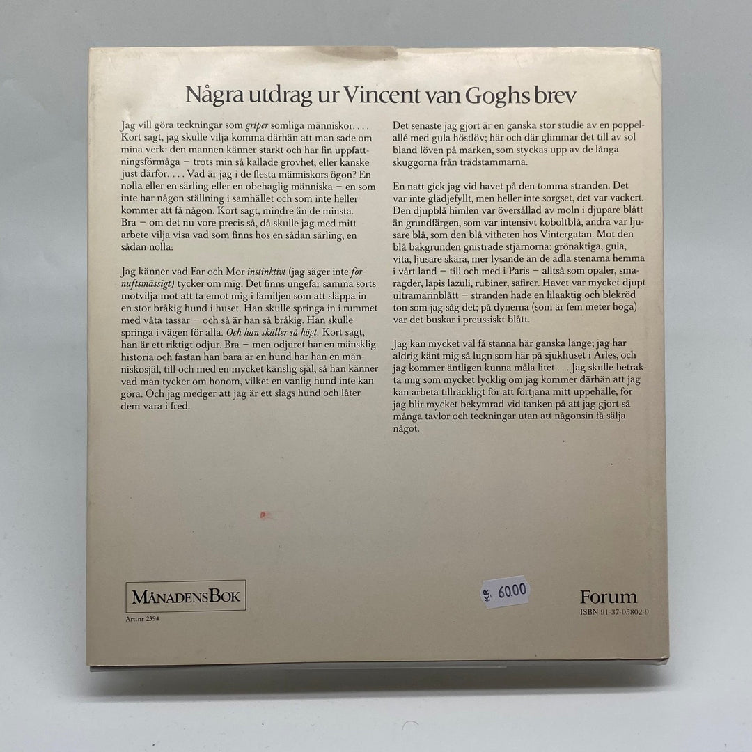 Vincent van Gogh: Konstnärens Liv i Brev - Homy Secondhand Online