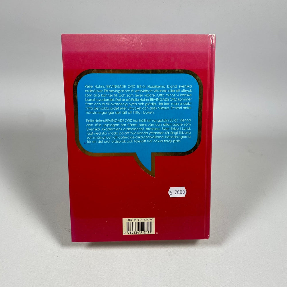 Bevingade Ord av Pelle Holms - Klassisk Citatbok - Homy Secondhand Online