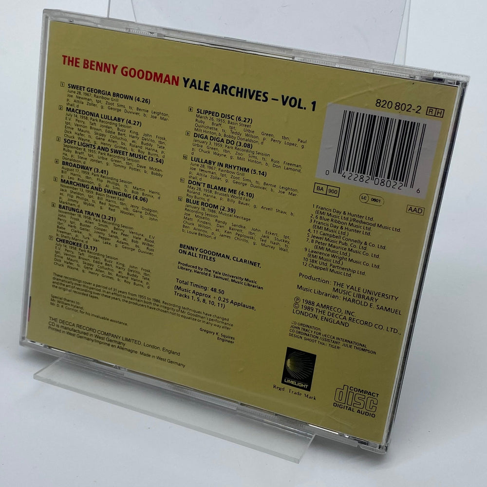 Benny Goodman Yale Archives Jazz CD - Homy Secondhand Online