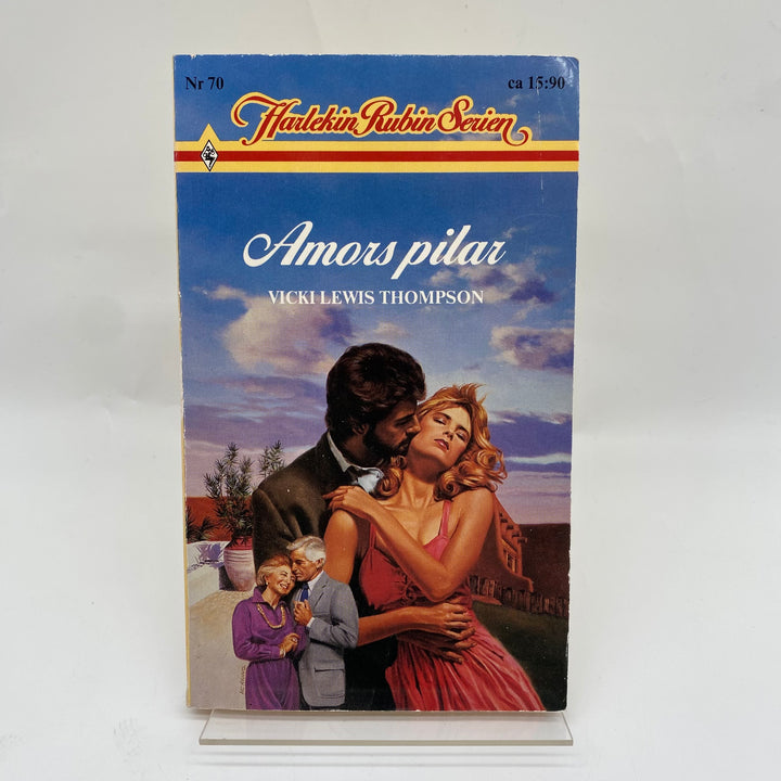 Amors pilar retro romantisk bok Harlekin