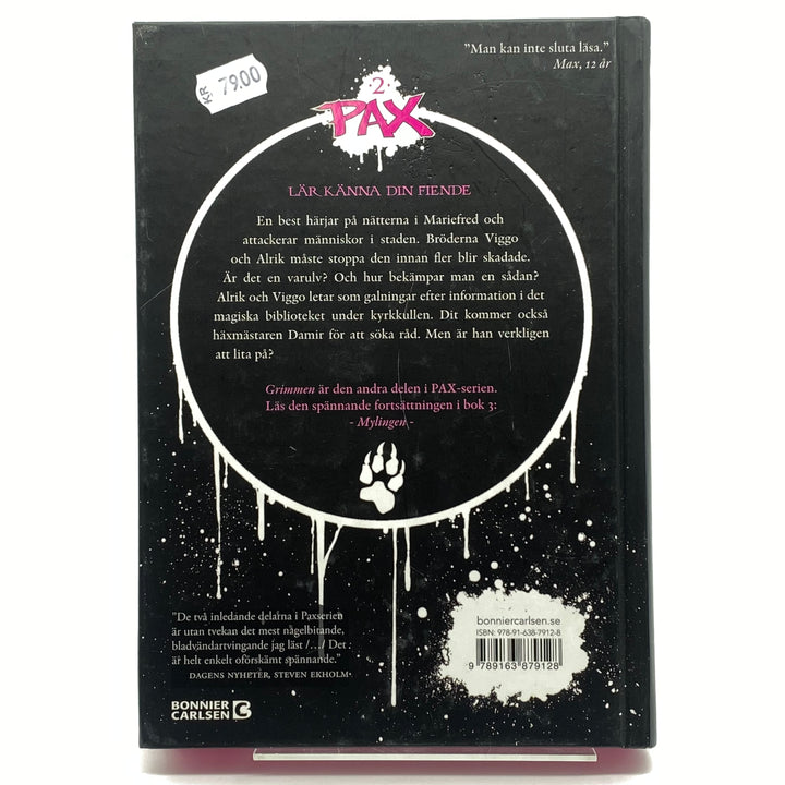 Pax Grimmen av Åsa Larsson ungdomsbok
