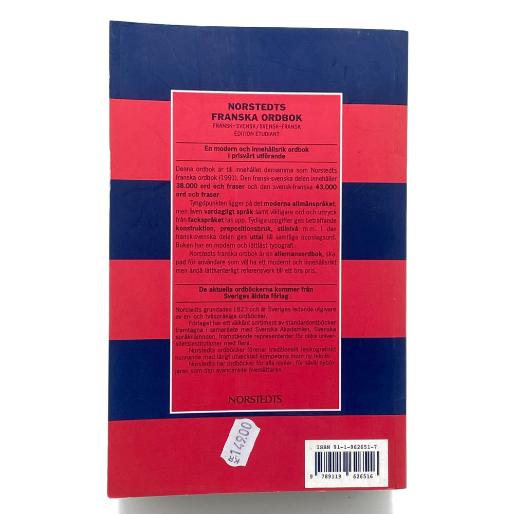 Norstedts fransk - svensk ordbok Edition étudiant - Homy Secondhand Online