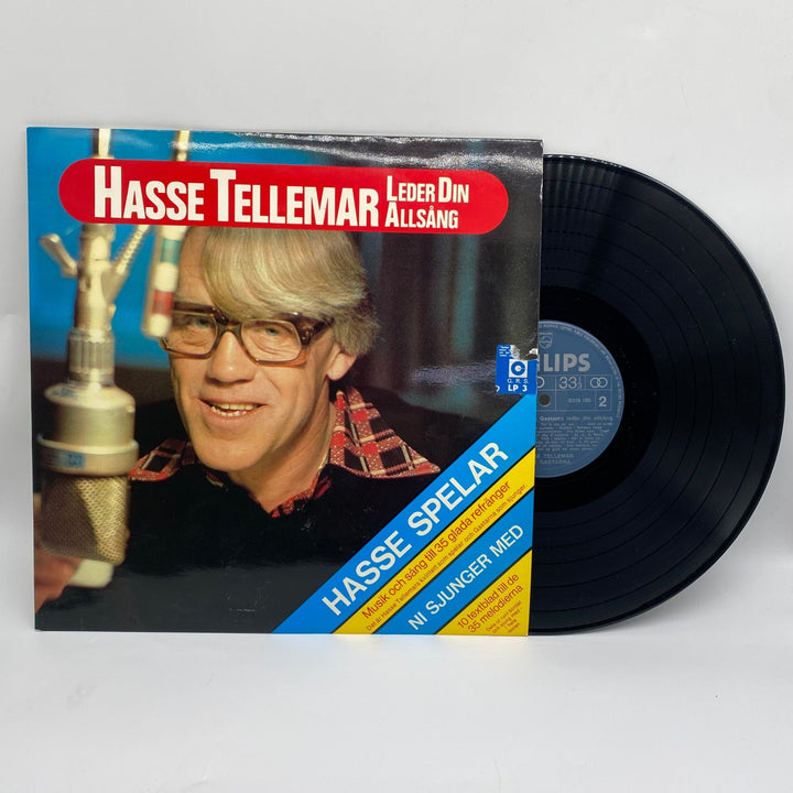 Hasse Tellemar Vinylskiva - Nostalgisk Allsångsmusik - Homy Secondhand Online