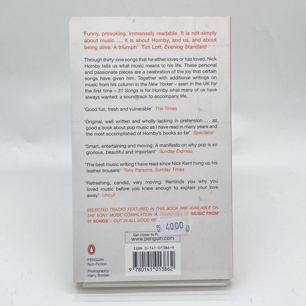 Nick Hornby "31 Songs" Begagnad Bok - Homy Secondhand Online