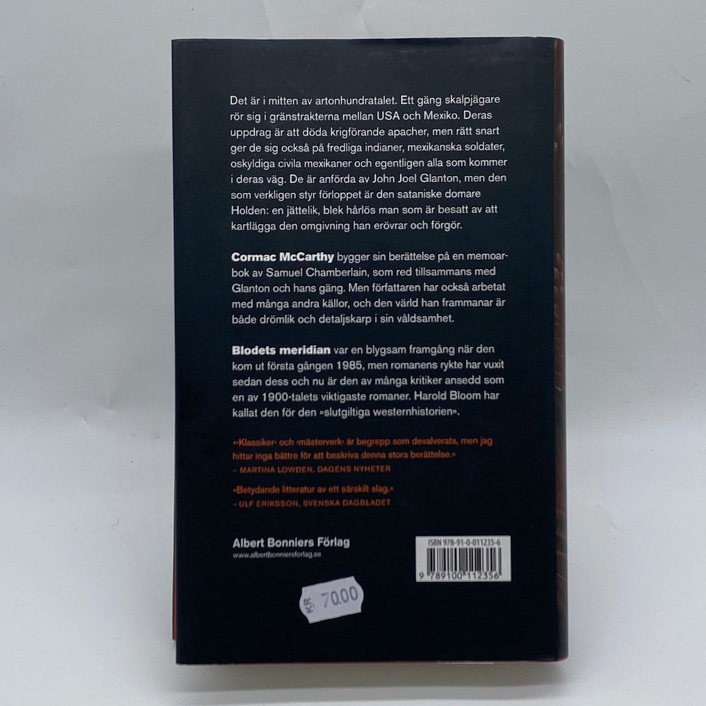 Blodets meridian av Cormac McCarthy, Albert Bonniers - Homy Secondhand Online