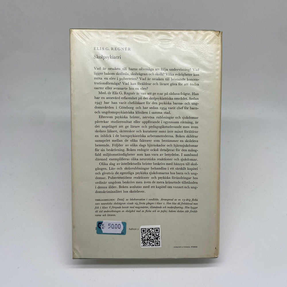 Elis G. Regnér Skolpsykiatri - Vintage Bok - Homy Secondhand Online