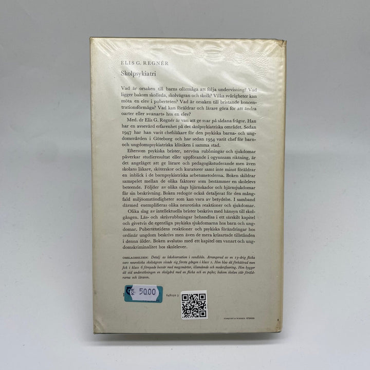 Elis G. Regnér Skolpsykiatri - Vintage Bok - Homy Secondhand Online