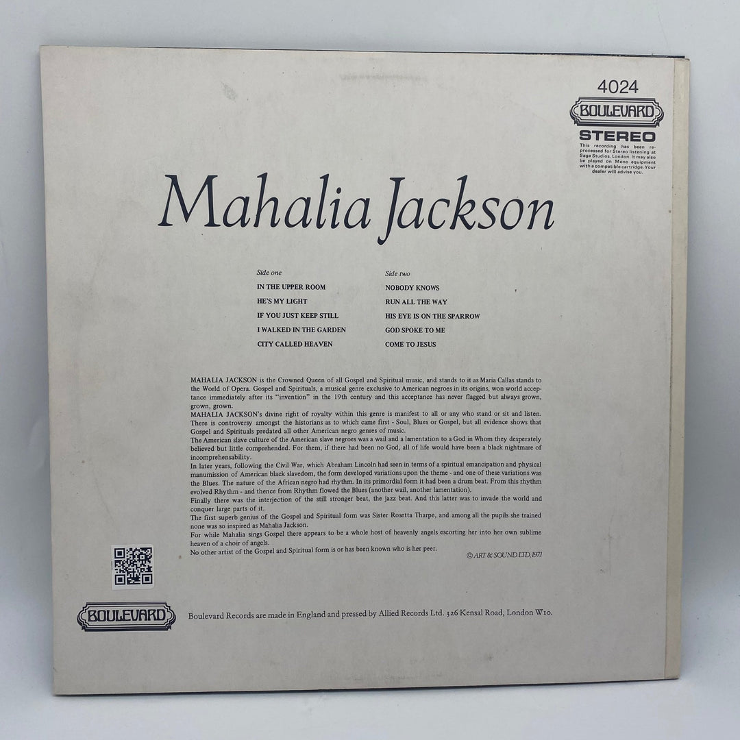 Klassisk Mahalia Jackson Vinylskiva - Gospel Musik - Homy Secondhand Online
