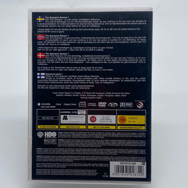 The Sopranos - Första säsongen DVD, Avsnitt 1 - 3 - Homy Secondhand Online