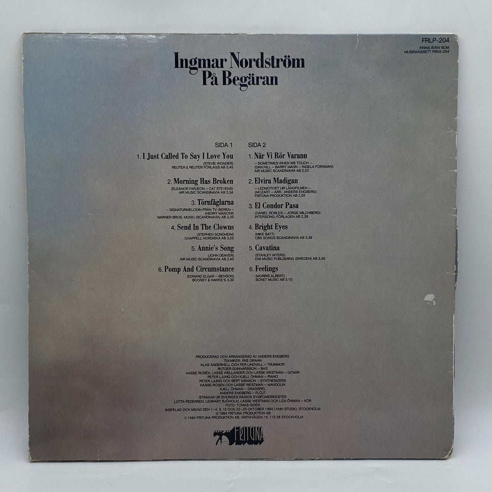 Ingmar Nordström skivalbum "På Begäran" vinyl - Homy Secondhand Online