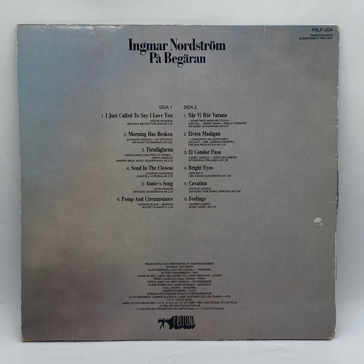 Ingmar Nordström skivalbum "På Begäran" vinyl - Homy Secondhand Online