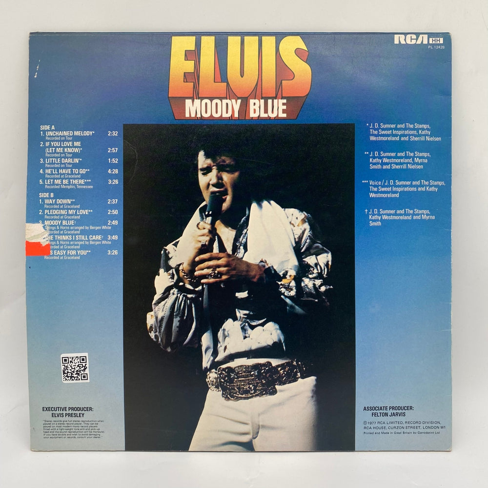 Elvis Presley - Moody Blue Vinylskiva - Homy Secondhand Online
