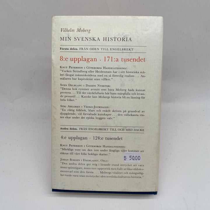 Vilhelm Moberg: Min Svenska Historia Bok - Homy Secondhand Online