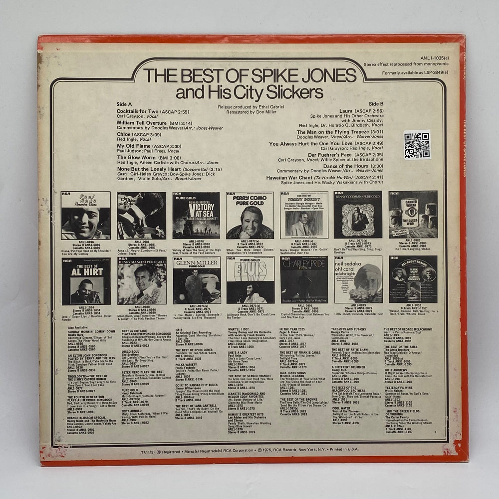 Spike Jones bästa hits på vinyl - Homy Secondhand Online