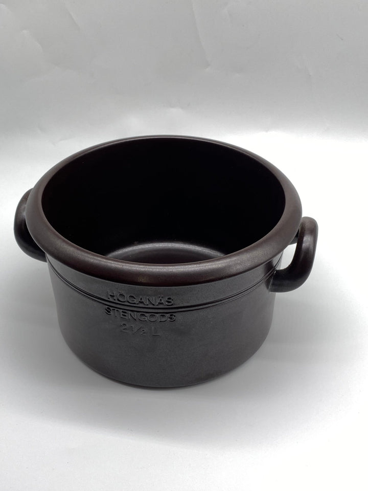 Höganäs svart stengodsgryta 2,5L - Homy Secondhand Online