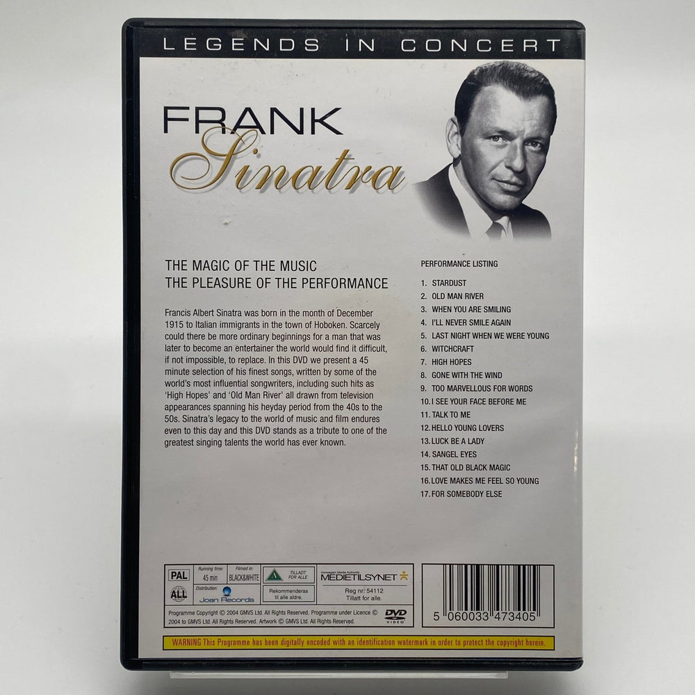 Frank Sinatra DVD: Legendarisk konsertupplevelse - Homy Secondhand Online