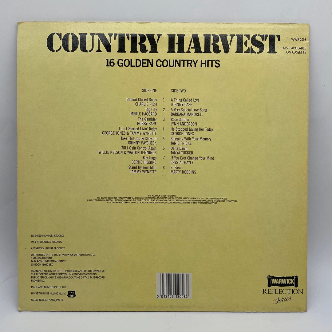 Country Harvest: 16 Gyllene Countryhits på Vinyl - Homy Secondhand Online