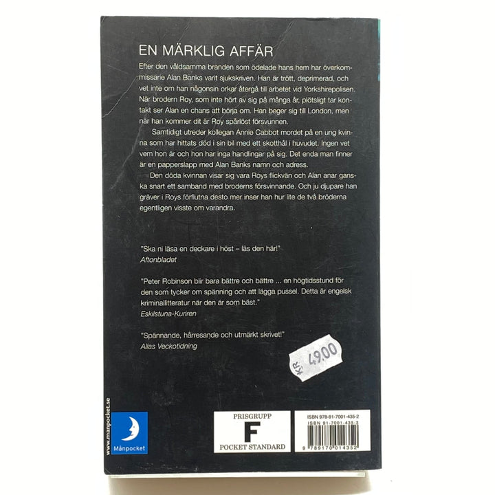 En Märklig Affär av Peter Robinson, Pocketbok - Homy Secondhand Online