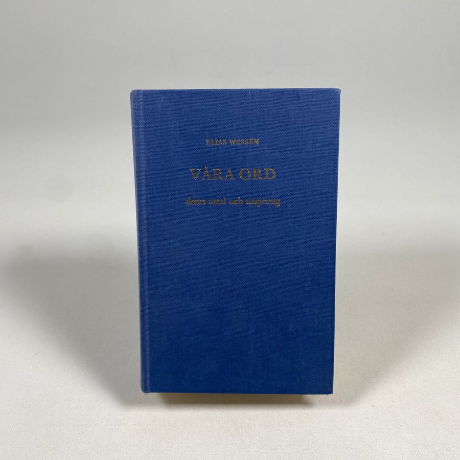 Klassisk bok av Elias Wessén: Våra Ord - Homy Secondhand Online
