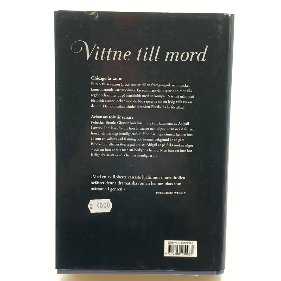 Nora Roberts Vittne till mord spänningsroman - Homy Secondhand Online